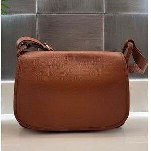 Longchamp Le Foulonné M Crossbody Bag Brown Leather Shoulder Bag Caramel Daily